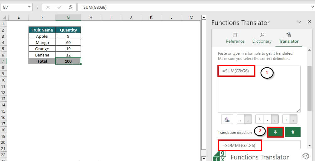Translate in Excel-How to install Functions Translator step 10