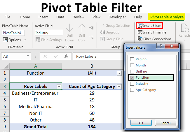 Pivot Table Filter