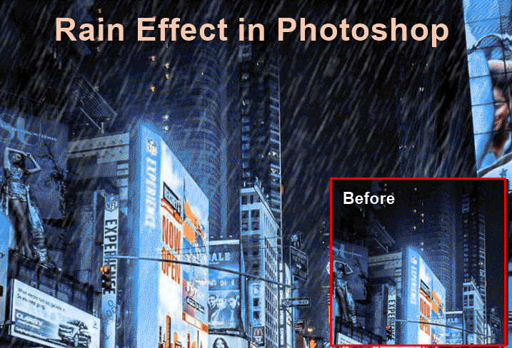 Rain Effect In Photoshop