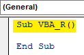Step 1 - VBA Right