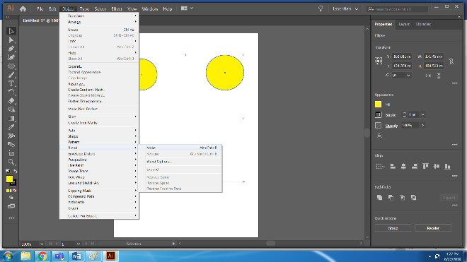 Step 8.1 (Blend Tool in Illustrator)