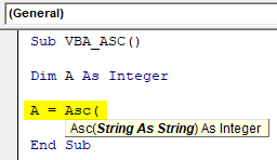 VBA ASC Example 1-4
