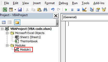 VBA Code Example 1-1