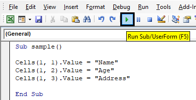 VBA Code Example 1-4