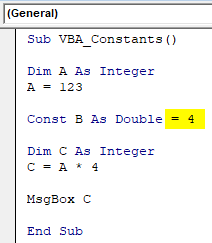 VBA Constant Example 1-10