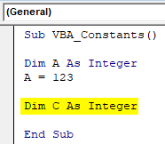 VBA Constant Example 1-5