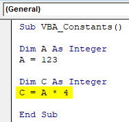 VBA Constant Example 1-6
