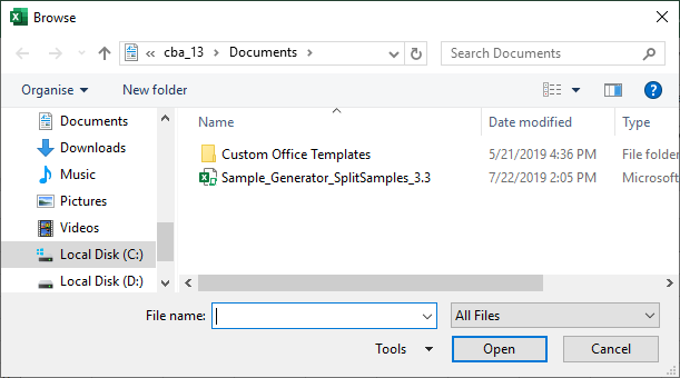 VBA FileDialog Example 1-12