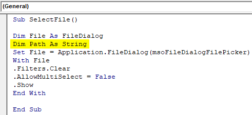 VBA FileDialog Example 1-13