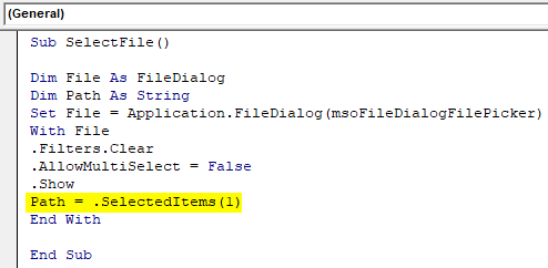 VBA FileDialog Example 1-14