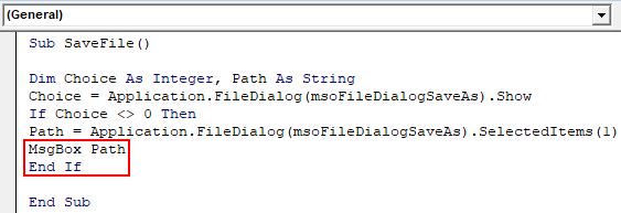 Using msgbox function Example 2-6