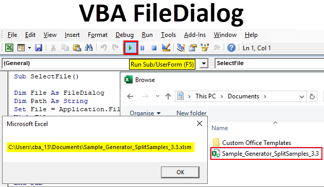 VBA FileDialog