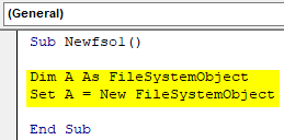 VBA Filesystemobject Example 3.2