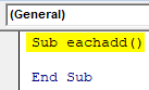 VBA For Each Loop Example 3-2