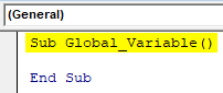 VBA Global Variables Example 1-2