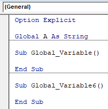 VBA Global Variables Example 2-4