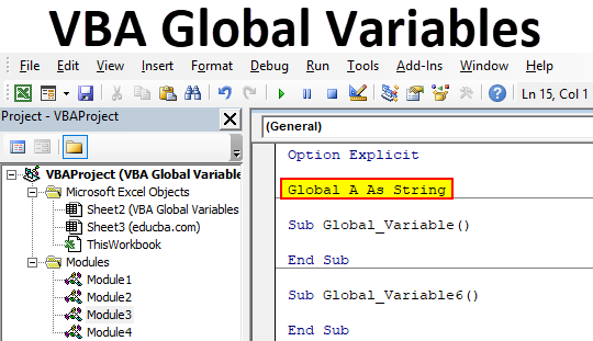 VBA Global Variables