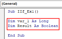VBA IIF Example 1.3
