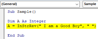 VBA InStrRev Example 1.3