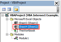 VBA Intersect Example 2-1.1
