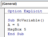 VBA Option Explicit 1