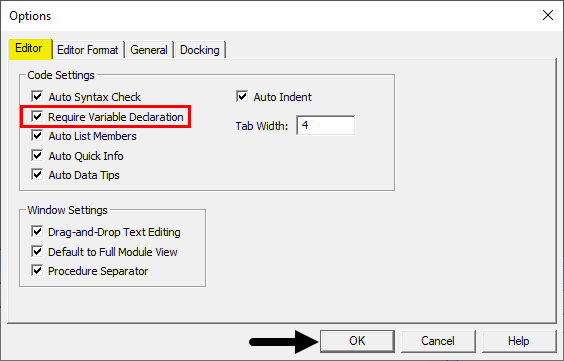 VBA Option Explicit 5