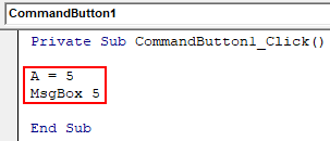VBA Option Explicit Example 1-5