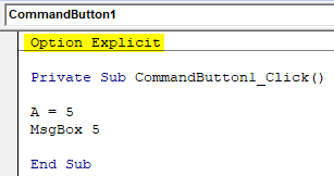 VBA Option Explicit Example 1-8