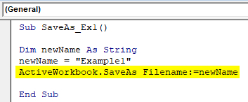 VBA Save As Example 1-5