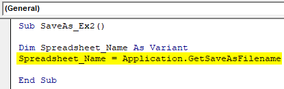 VBA Save As Example 2-3