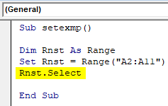 VBA Set Example 1-7