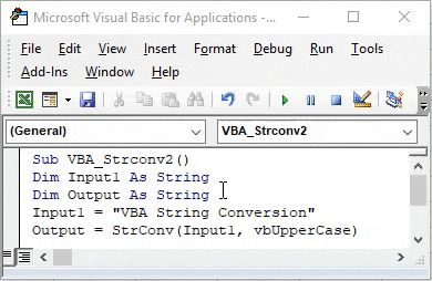 VBA StrConv 2