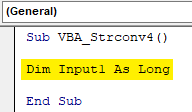 VBA Strconv Example 4.2