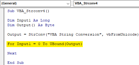 VBA Strconv Example 4.6