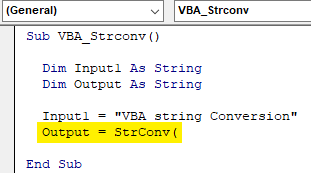 VBA Strconv example 1.4