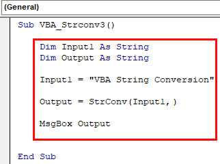 VBA Strconv example 3.1