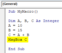 Msgbox Function Example 2-7