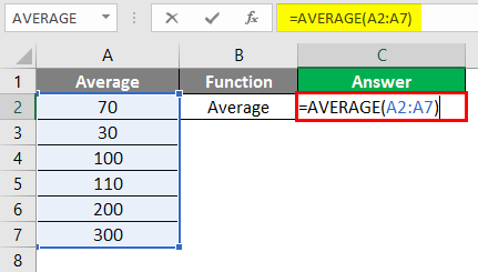 Excel Calculations -average function 2
