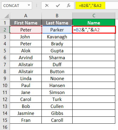 concat string example 3-4