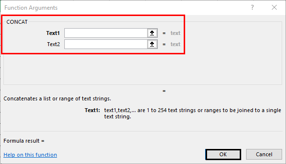 concatenate string 1-4