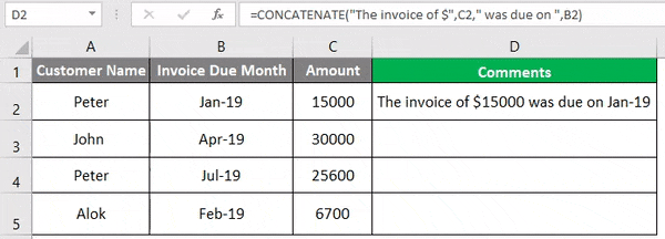 concatenate string in excel 4