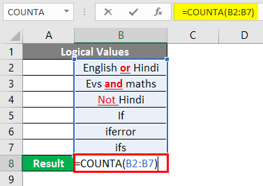 COUNTA Function in Excel 4-1