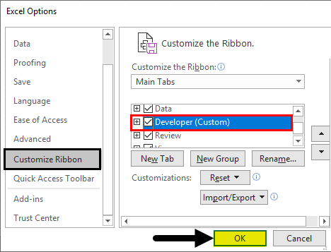 customize ribbon