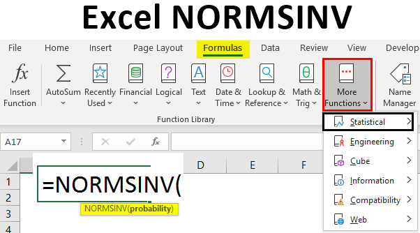 Excel NORMSINV