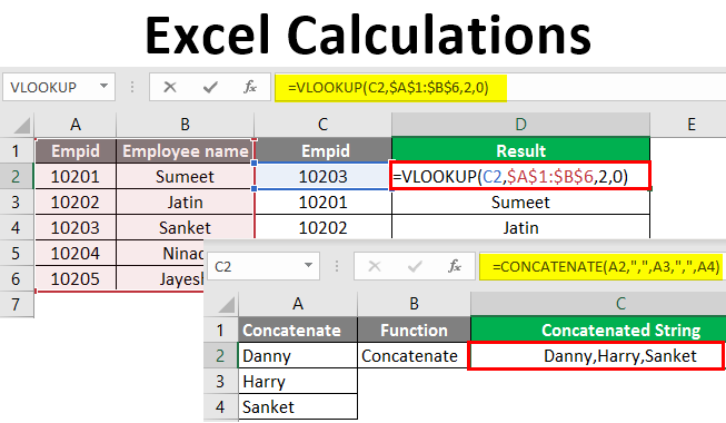 excel calculation 1-1