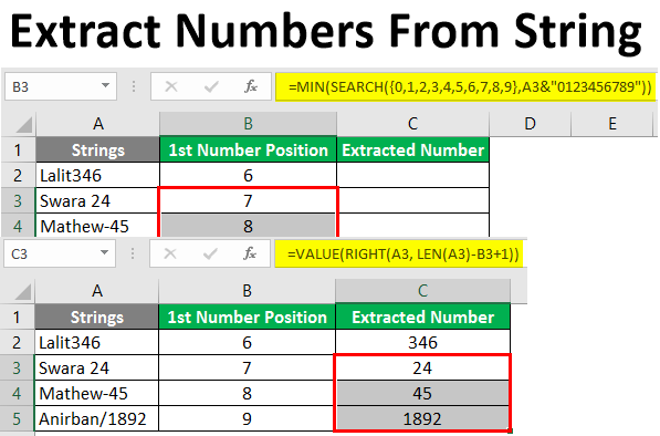 extract numbers from string