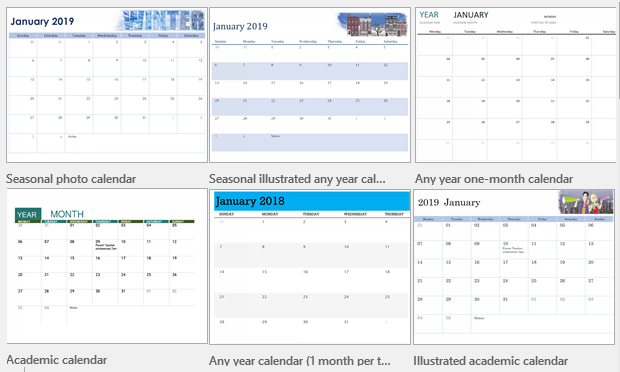 Insert Calendar in Excel