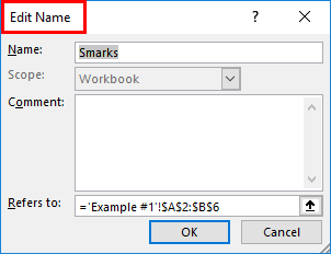 Edit the Name of the Data Range - 3