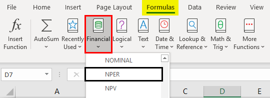 NPER Function in Excel 1-1