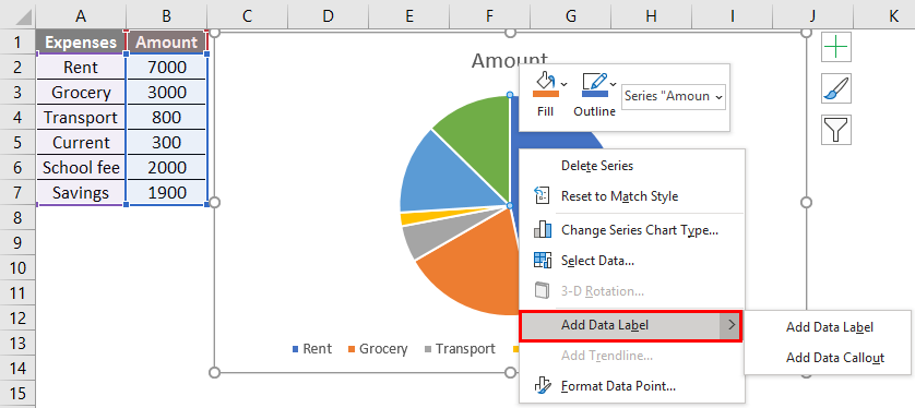 pie charts in excel 4